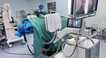 大平板C形臂在經(jīng)皮椎體球囊擴張成形術(shù)(PKP)中的應(yīng)用